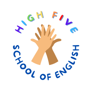 High Five logo in a white circle